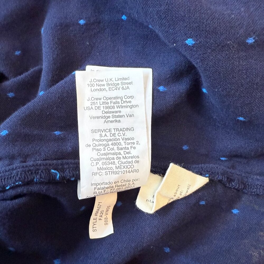Madewell Double-Faced Park Popover Shirt in Blue Plaid Women's Medium - Picture 8 of 9